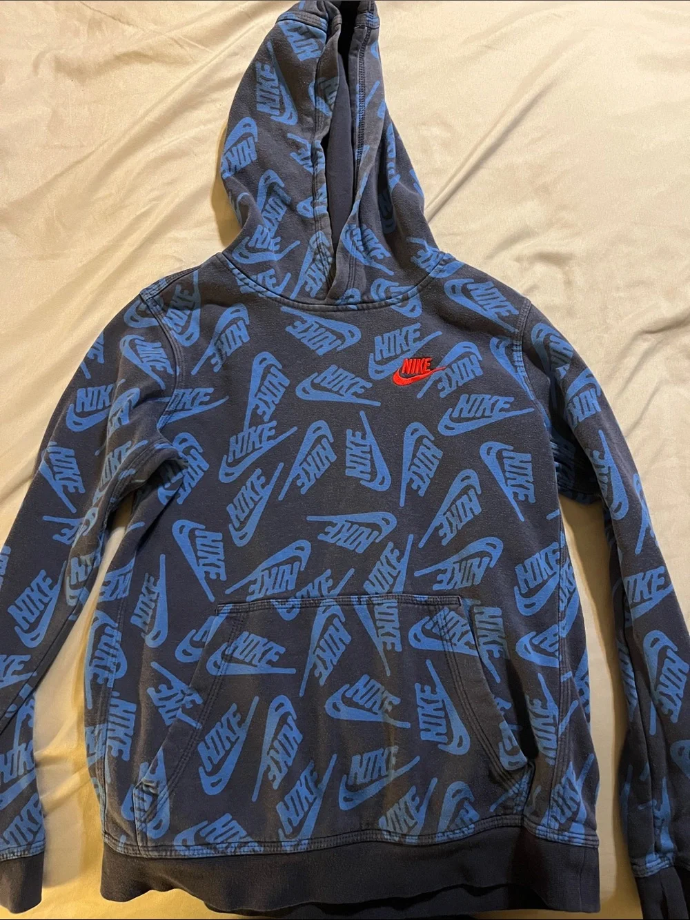 Nike Kids Black, Red & Navy Lot of 3 Hoodies with Red Accents Medium and Large